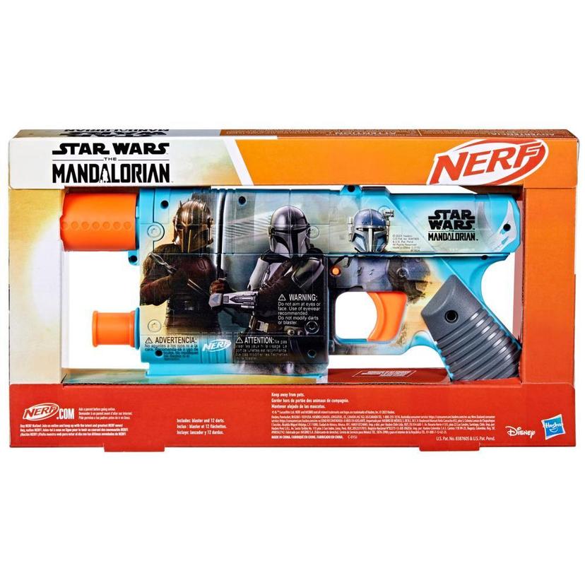 Blaster Nerf Star Wars The Mandalorian, 12 fléchettes Nerf Elite, cadeaux pour enfants à partir de 8 ans product image 1