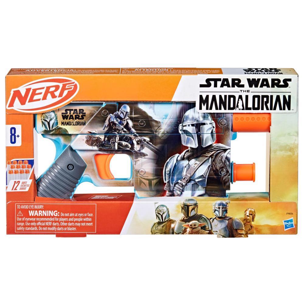 Blaster Nerf Star Wars The Mandalorian, 12 fléchettes Nerf Elite, cadeaux pour enfants à partir de 8 ans product thumbnail 1