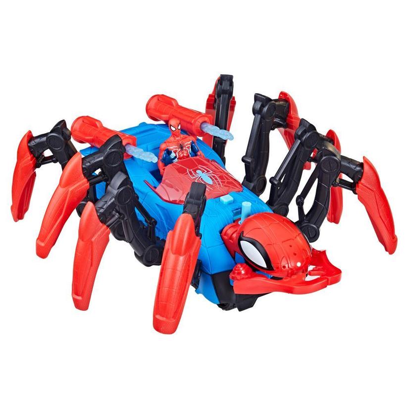 Pack de 3 figurines articulées avec véhicule jet araignée Spiderman 3  Marvel - Figurine de collection