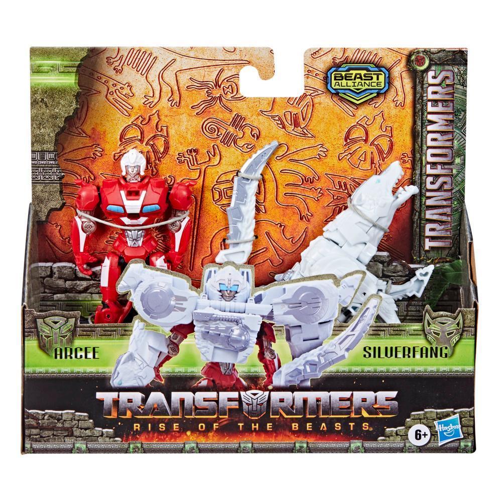 Transformers: Rise of the Beasts, Beast Alliance, pack de 2 figurines Beast Combiners Arcee et Silverfang, dès 6 ans, 12,5 cm product thumbnail 1