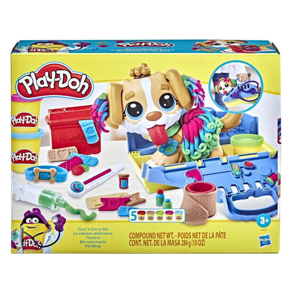 Play-Doh, Coffret Le cabinet vétérinaire avec chien, mallette, 10 outils et 5 couleurs product thumbnail 1