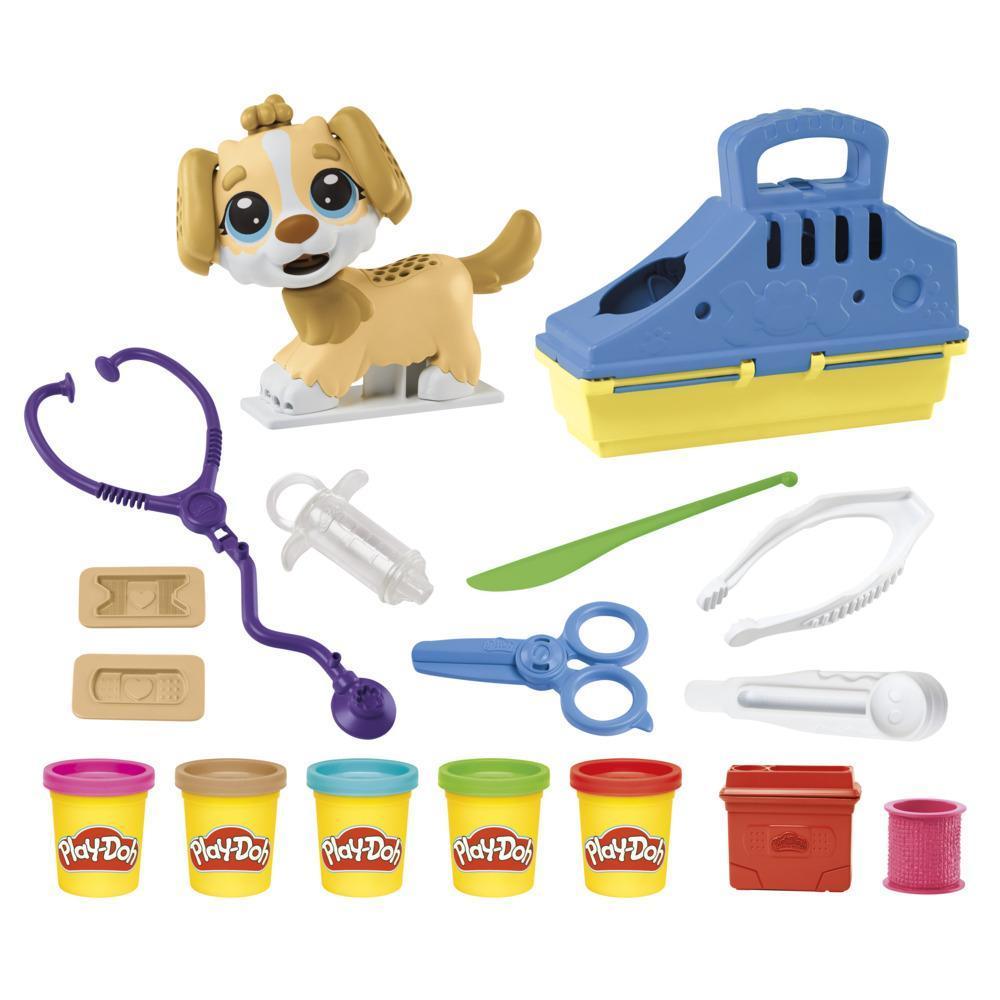 Play-Doh, Coffret Le cabinet vétérinaire avec chien, mallette, 10 outils et 5 couleurs product thumbnail 1