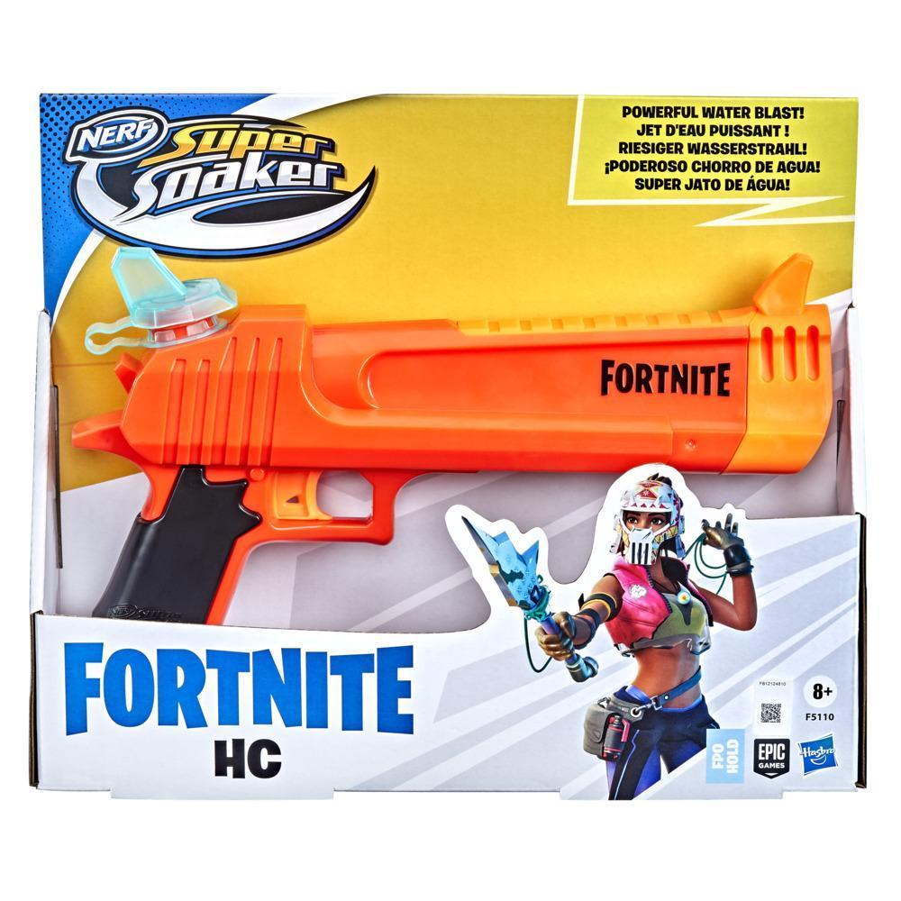 Nerf Super Soaker Blaster à eau Fortnite HC, jet d'eau puissant, jeux d'arrosage à l'extérieur pour ados et adultes product thumbnail 1