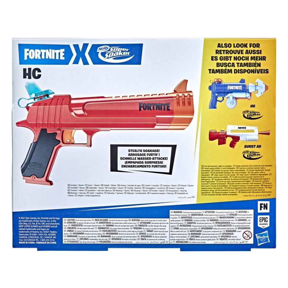 Nerf Super Soaker Blaster à eau Fortnite HC, jet d'eau puissant, jeux d'arrosage à l'extérieur pour ados et adultes product thumbnail 1