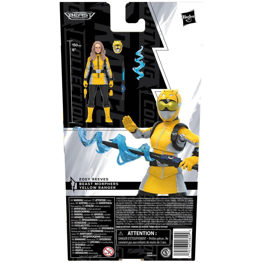 Power Rangers Lightning Collection, figurine de collection Ranger jaune Beast Morphers de 15 cm product thumbnail 1