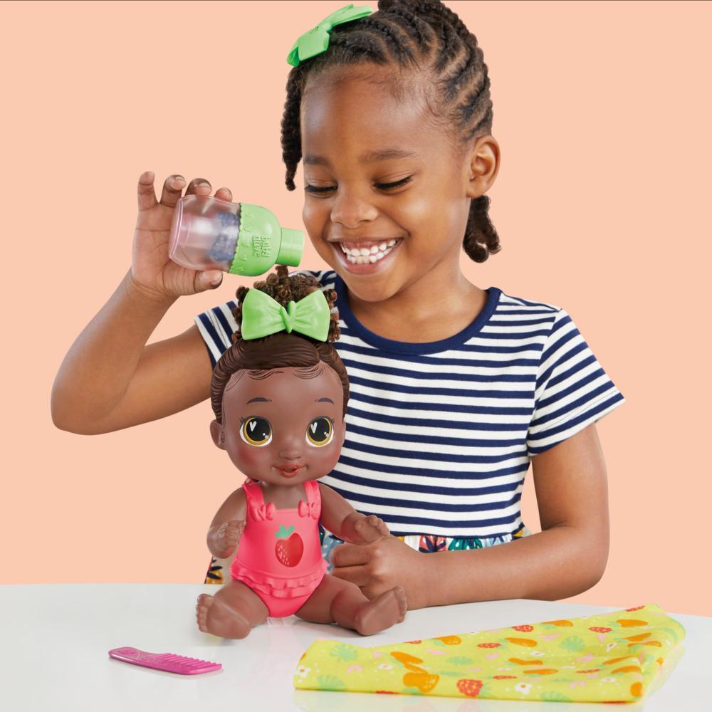 Baby Alive, poupée Berry Boo L'heure du shampooing, cheveux noirs, jouet de bain product thumbnail 1