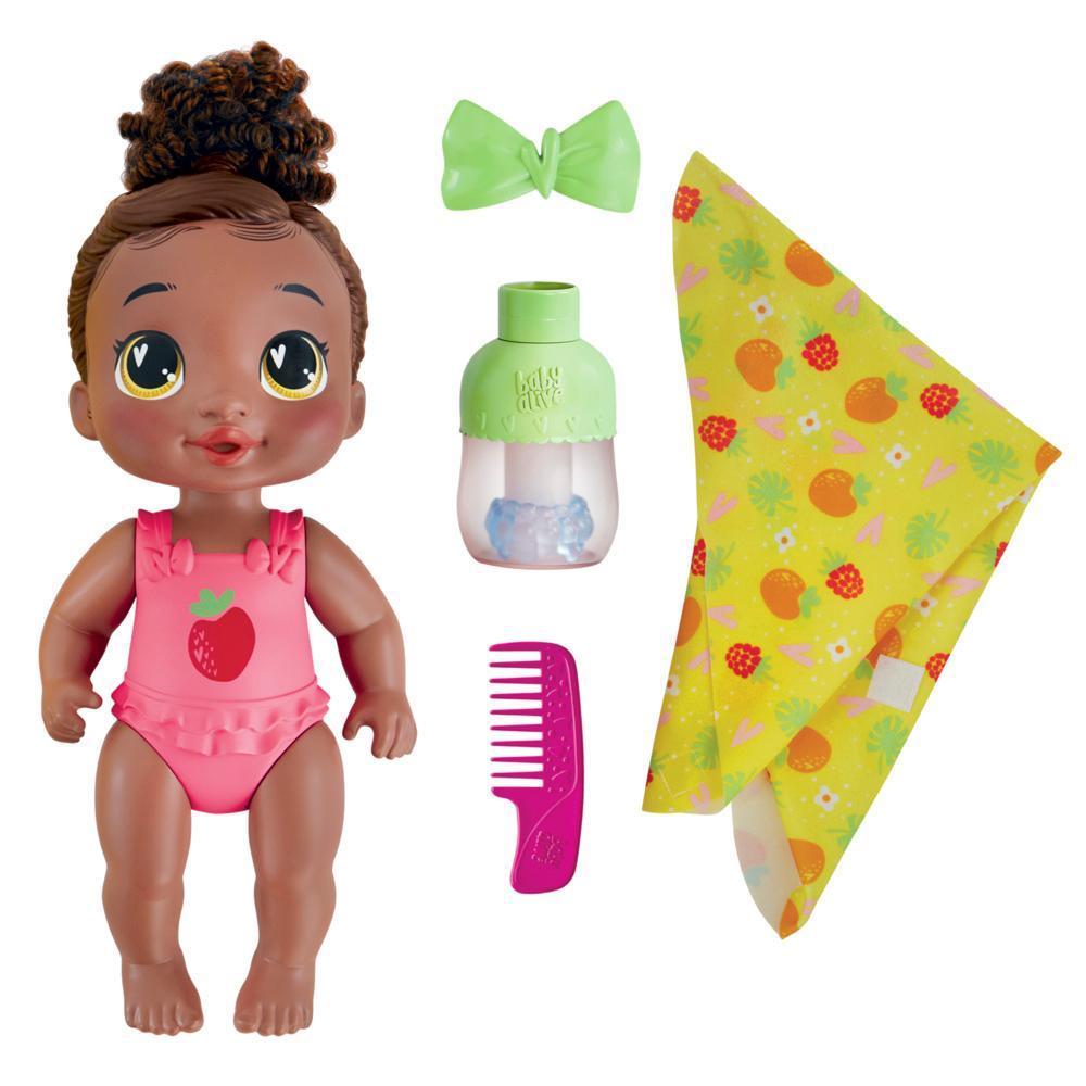 Baby Alive, poupée Berry Boo L'heure du shampooing, cheveux noirs, jouet de bain product thumbnail 1