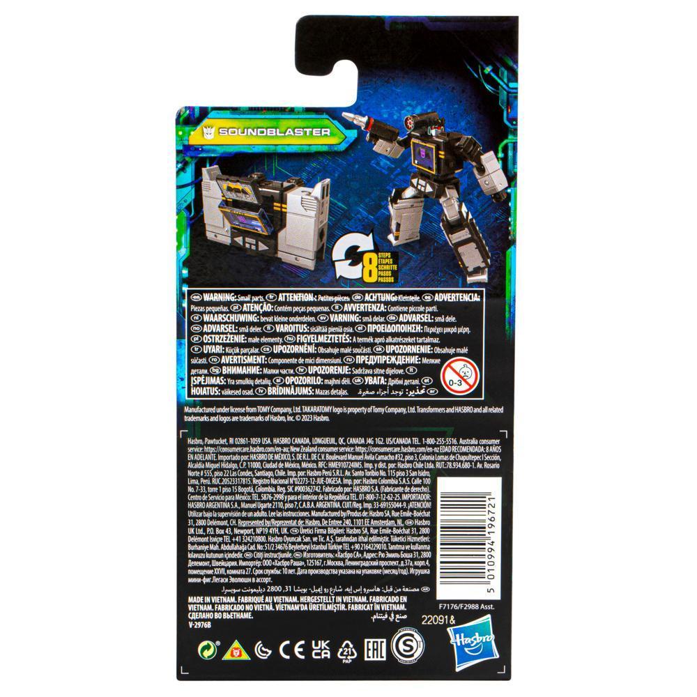 Transformers Legacy Evolution, figurine Soundblaster à conversion, classe Origine (8,5 cm) product thumbnail 1