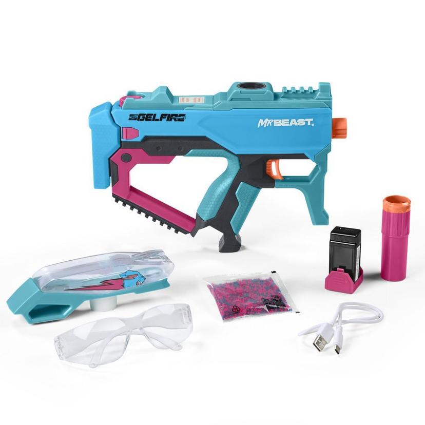 Nerf Pro Gelfire X MrBeast, blaster, 20 000 billes Gelfire, chargeur-trémie, pile rechargeable product image 1