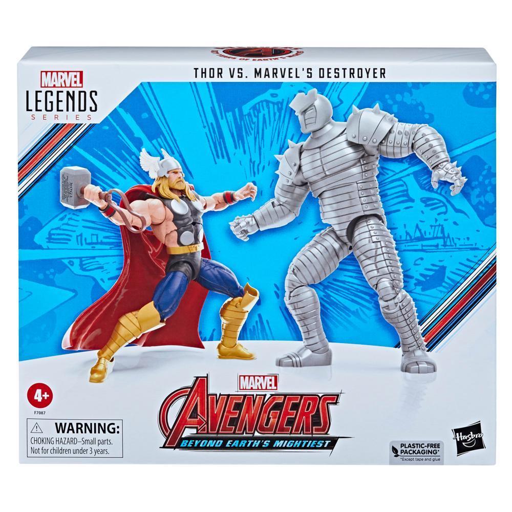 Hasbro Marvel Legends Series, figurines de 15 cm Thor Vs. Marvel's Destroyer, Avengers 60e anniversaire product thumbnail 1