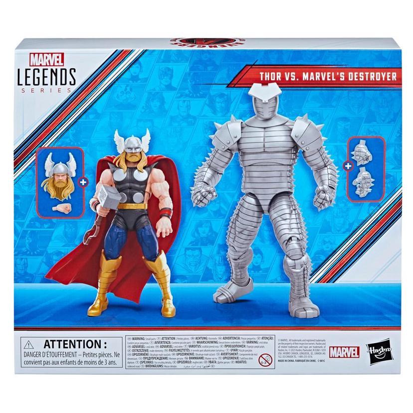 Hasbro Marvel Legends Series, figurines de 15 cm Thor Vs. Marvel's Destroyer, Avengers 60e anniversaire product image 1