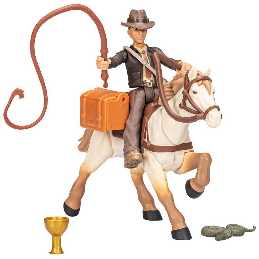 Indiana Jones Worlds of Adventure, figurine Indiana Jones avec cheval, (6 cm) product image 1
