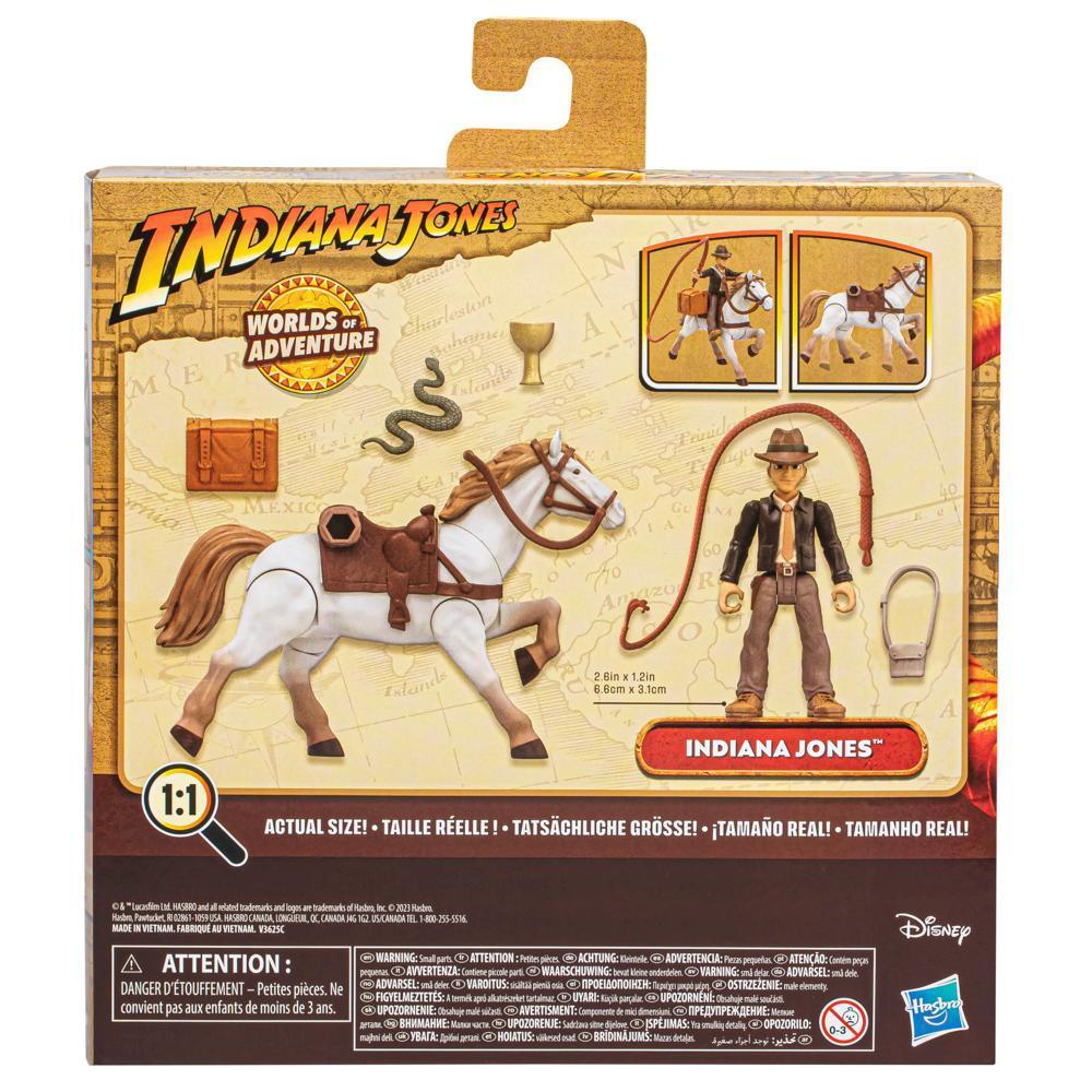 Indiana Jones Worlds of Adventure, figurine Indiana Jones avec cheval, (6 cm) product thumbnail 1