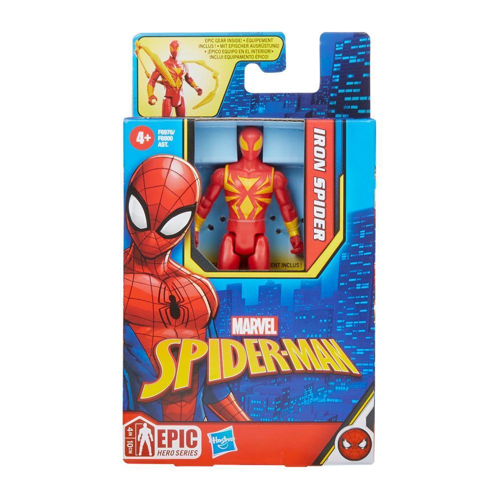 Marvel Spider-Man Epic Hero Series, figurine articulée Iron Spider de 10 cm product thumbnail 1