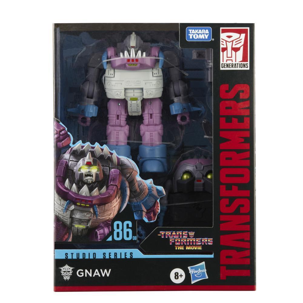 Transformers Studio Series 86-08, figurine Gnaw 1986 de 11 cm du film Transformers : Le Film, classe Deluxe, dès 8 ans product thumbnail 1