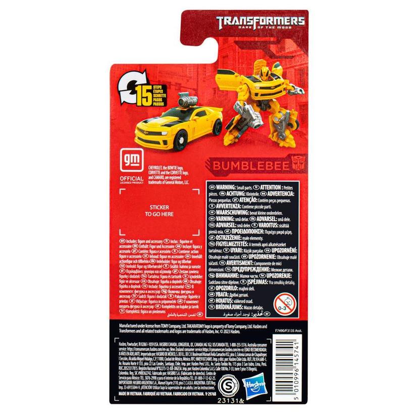 Transformers Generations Studio Series, figurine Bumblebee classe Origine de 8,5 cm product image 1