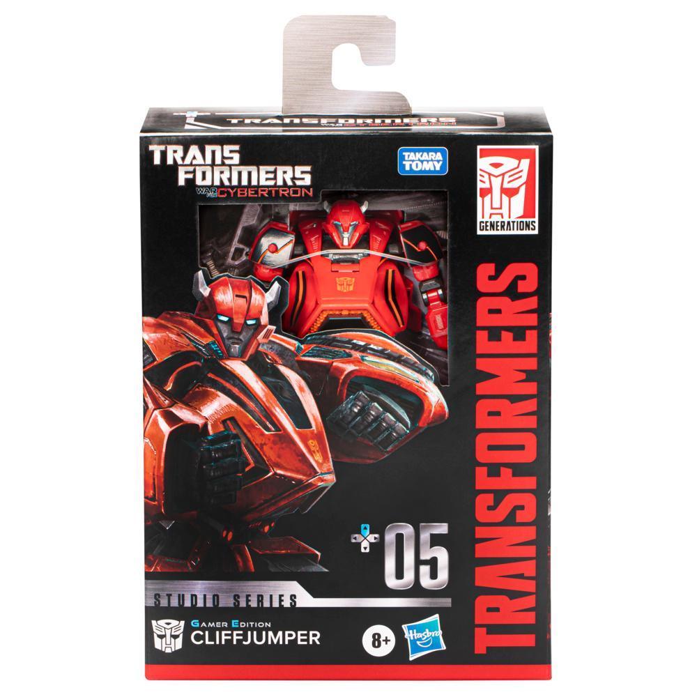 Transformers Generations Studio Series 05, figurine Gamer Edition Cliffjumper classe Deluxe de 11 cm, Transformers: War for Cybertron product thumbnail 1