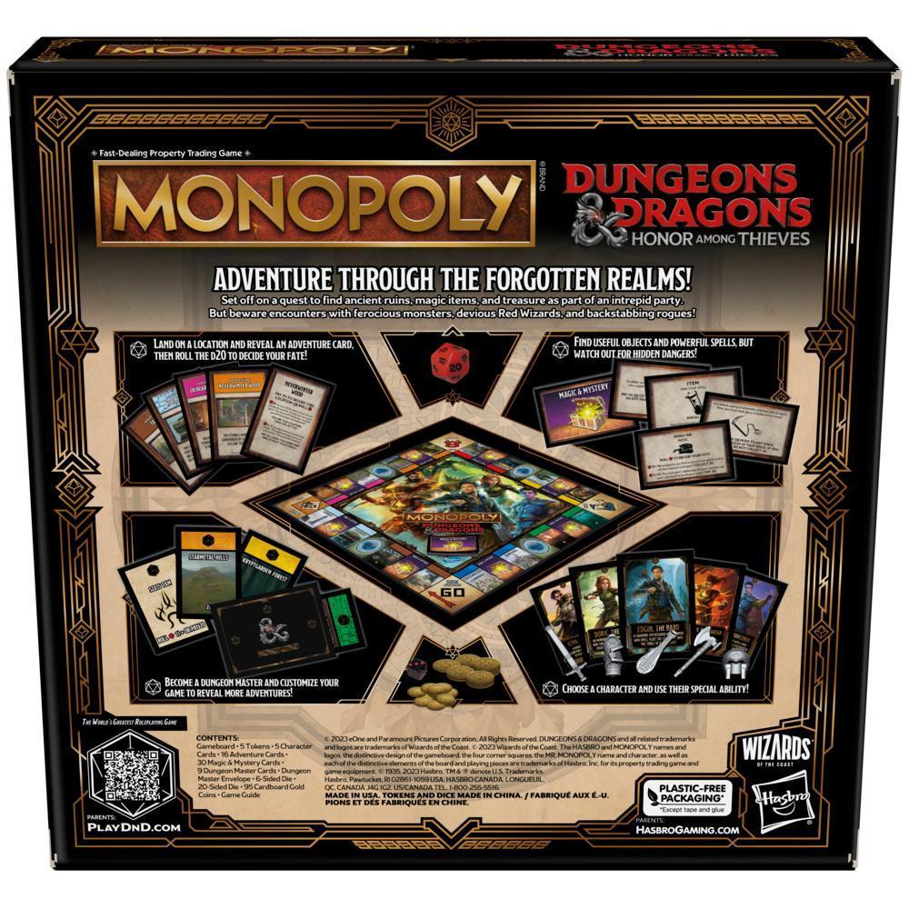 Jeu Monopoly Donjons & Dragons : L'honneur des voleurs, pour 2 à 5 joueurs, à partir de 8 ans product thumbnail 1
