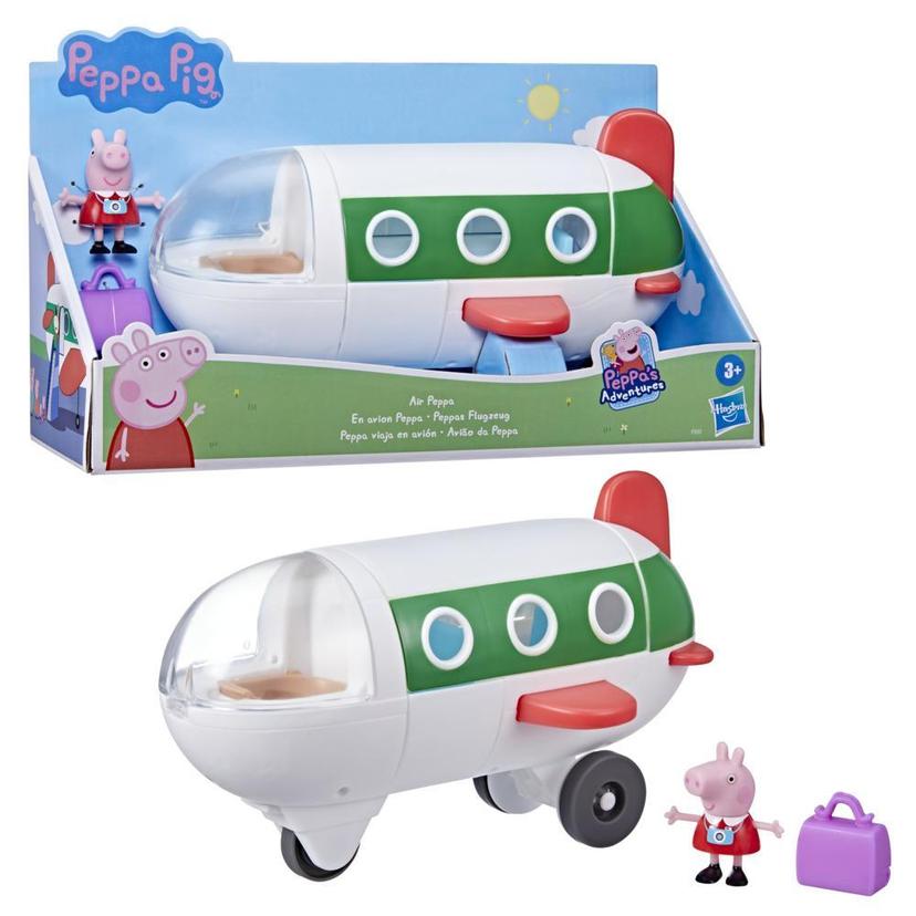 Peppa Pig Peppa’s Adventures, En avion Peppa, jouet préscolaire avec roues qui roulent vraiment, 1 figurine et 1 accessoire, dès 3 ans product image 1