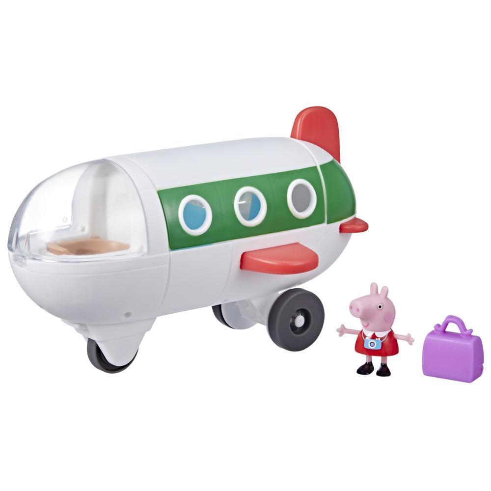 Peppa Pig Peppa’s Adventures, En avion Peppa, jouet préscolaire avec roues qui roulent vraiment, 1 figurine et 1 accessoire, dès 3 ans product thumbnail 1