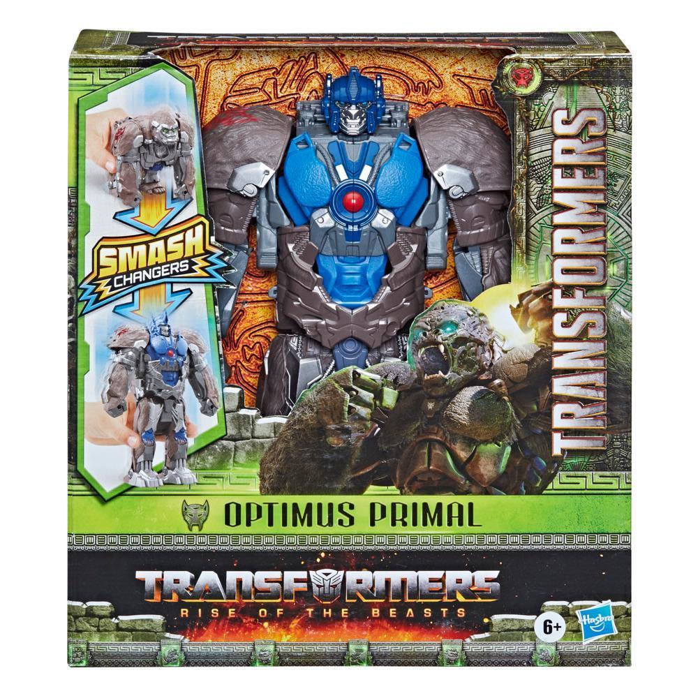 Transformers: Rise of the Beasts, figurine convertible Smash Changer Optimus Primal de 22,5 cm, à partir de 6 ans product thumbnail 1