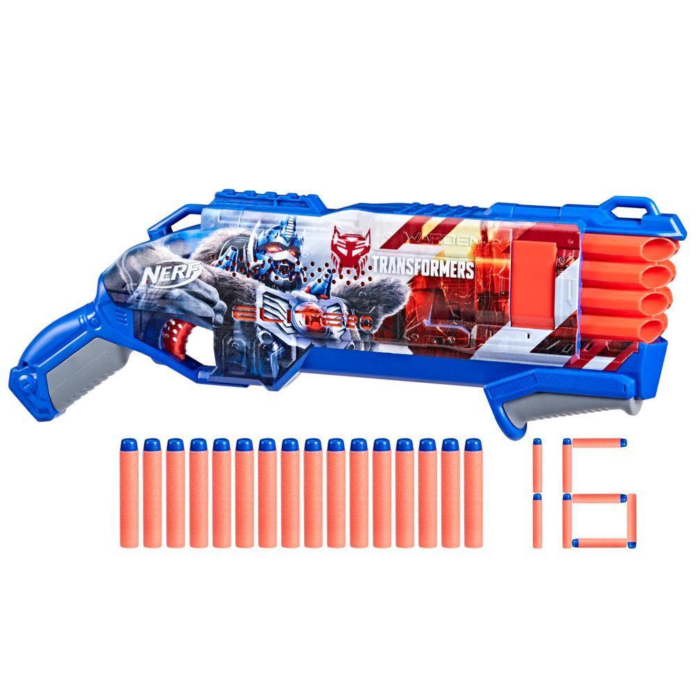 Nerf Transformers Optimus Primal, blaster à fléchettes en mousse, 16 fléchettes Nerf Elite, pour filles et garçons, dès 8 ans product thumbnail 1