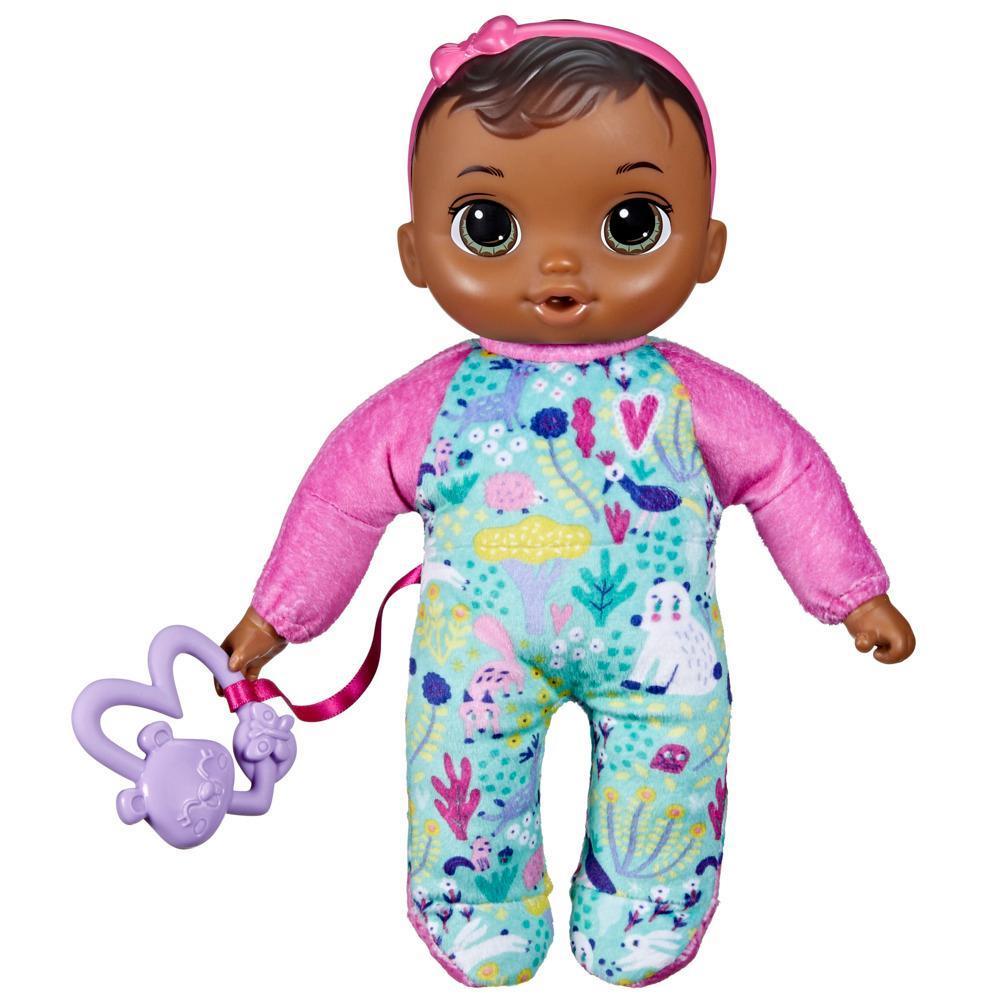 Baby Alive Soft 'n Cute, cheveux bruns, première poupée de bébé, lavable au corps souple, 28 cm, pour jeunes enfants, dès 18 mois, product thumbnail 1