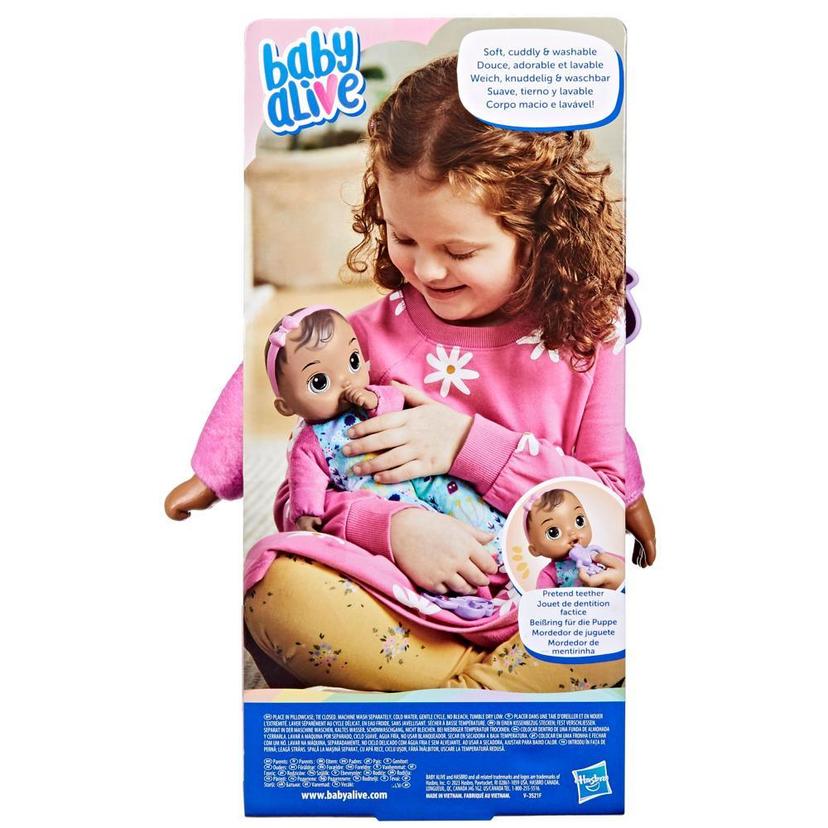 Baby Alive Soft 'n Cute, cheveux bruns, première poupée de bébé, lavable au corps souple, 28 cm, pour jeunes enfants, dès 18 mois, product image 1