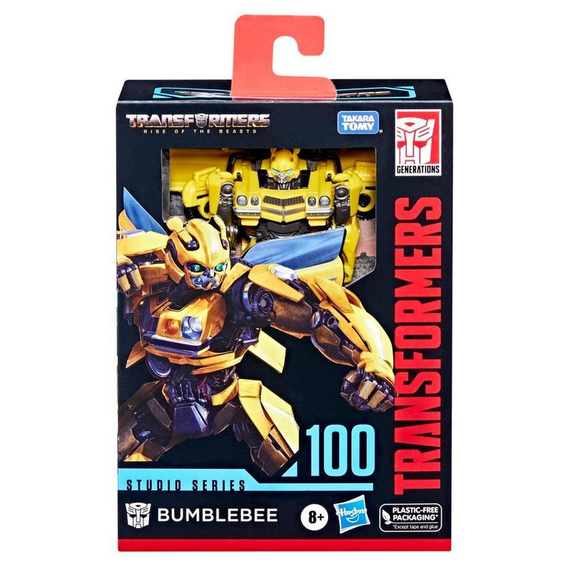 Transformers Generations Studio Series 100, figurine Bumblebee classe Deluxe de 11 cm, Transformers: Rise of the Beasts product image 1