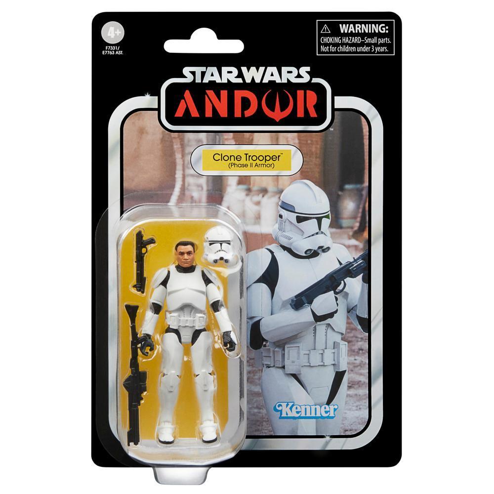 Star Wars The Vintage Collection, Phase II Clone Trooper, figurine de 9,5 cm, Star Wars: Andor product thumbnail 1