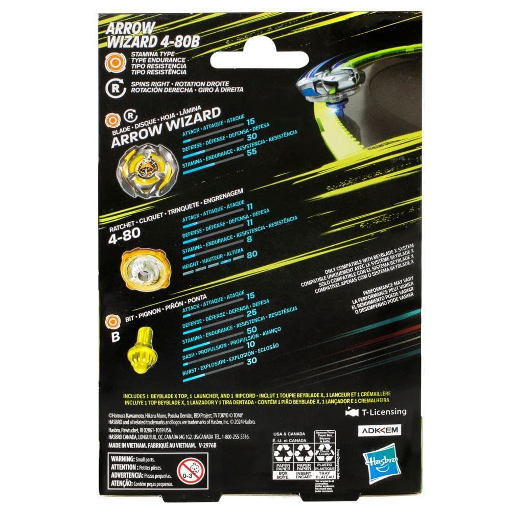 Beyblade X Starter Pack Arrow Wizard 4-80B product image 1