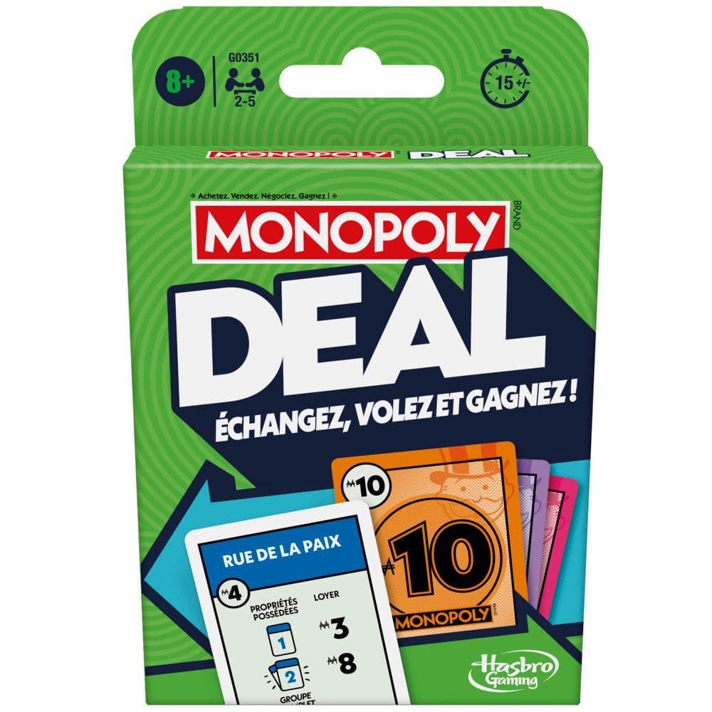 Jeu de cartes Monopoly Deal product thumbnail 1