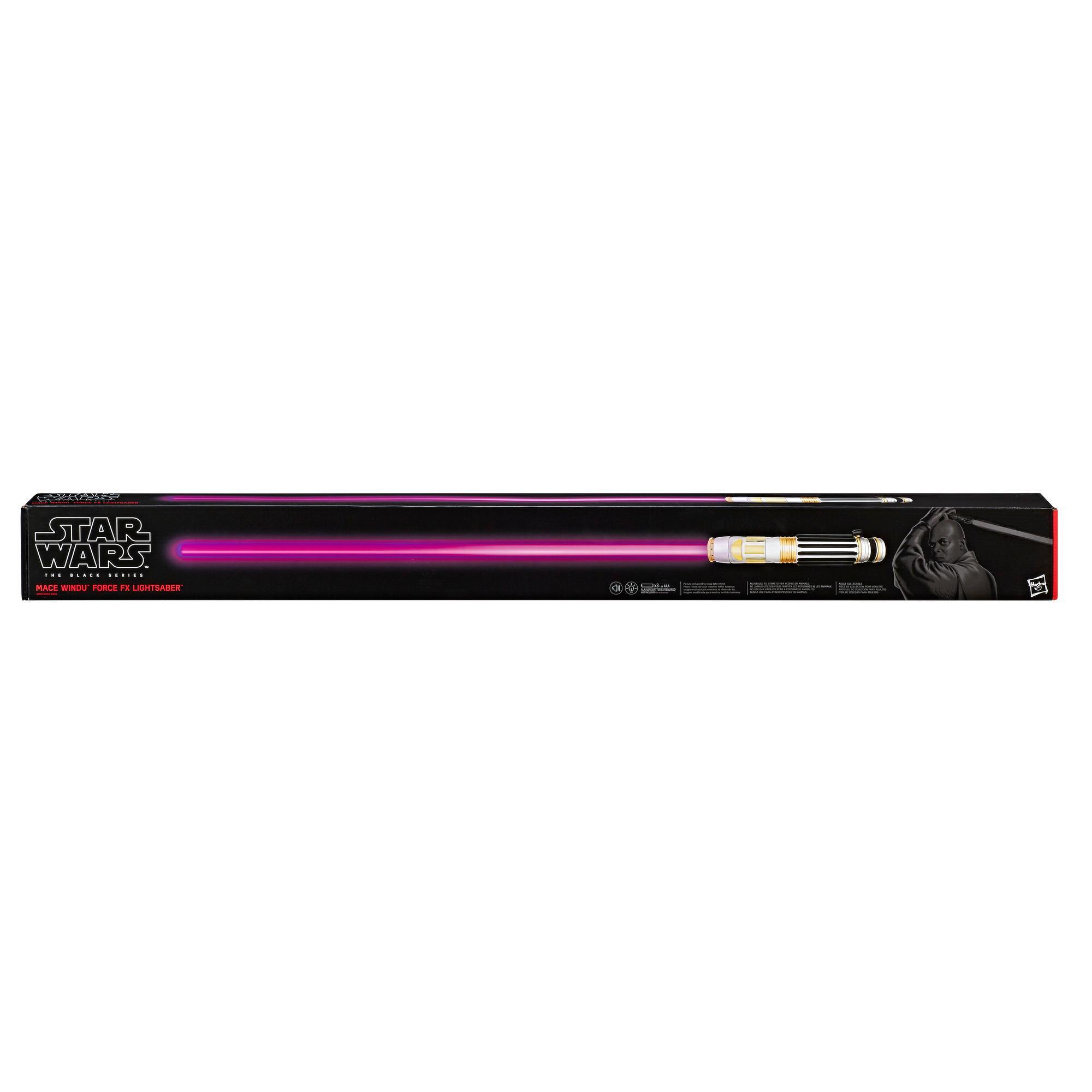 Star Wars The Black Series Mace Windu Ep3 Force FX Lightsaber product thumbnail 1