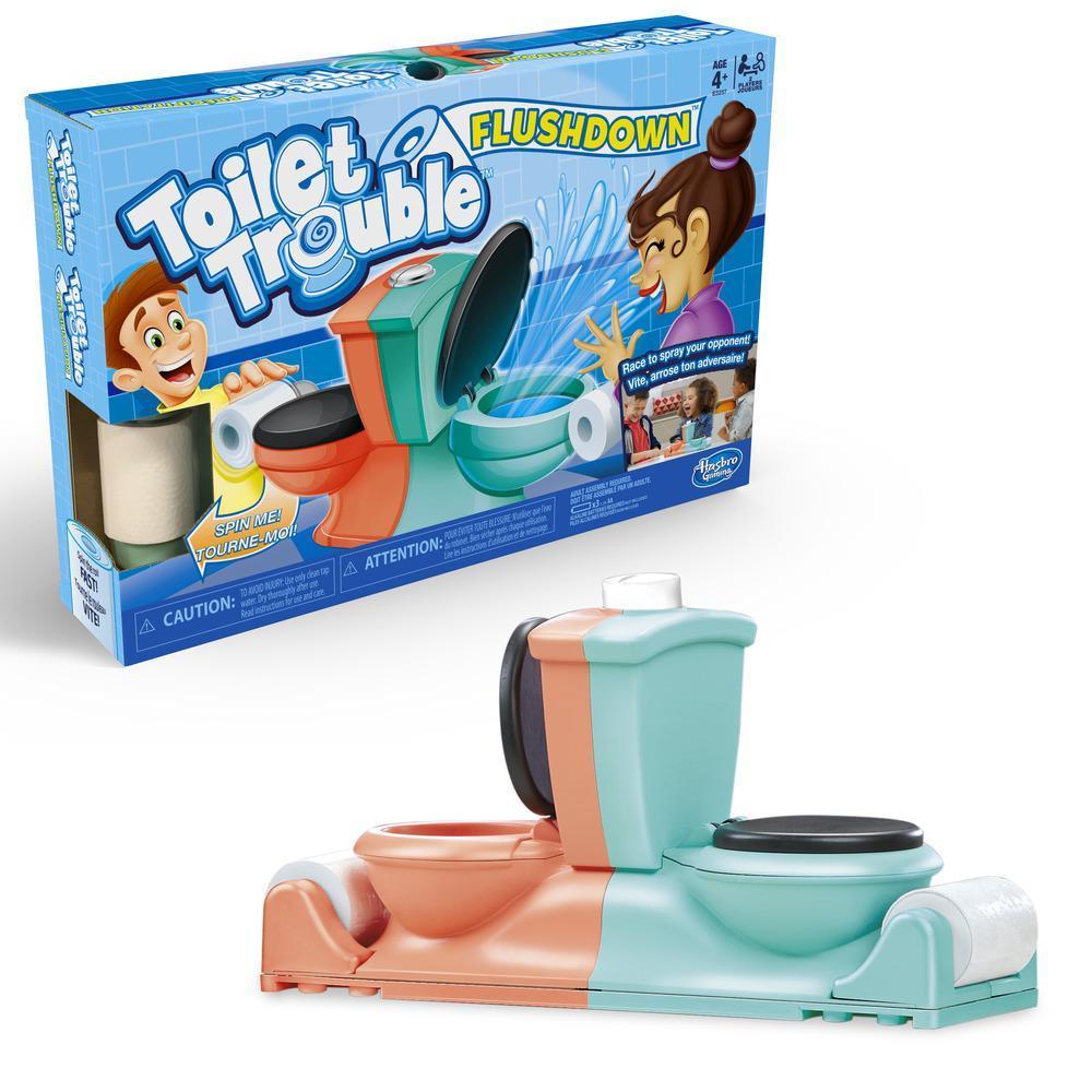 Toilet Trouble Flushdown Kids Game Water Spray Ages 4+ product thumbnail 1