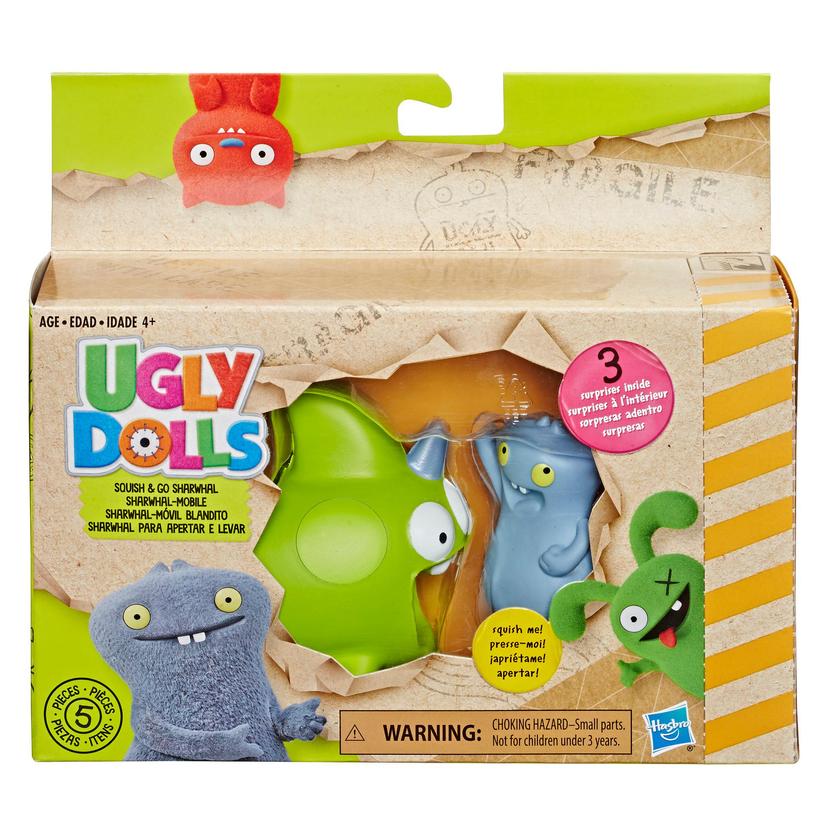 UglyDolls Babo and Squish-and-Go Sharwhal, 2 Toy Figures with Accessories product image 1
