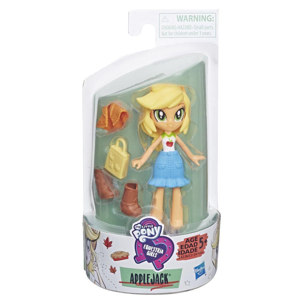 My Little Pony Equestria Girls Fashion Squad Applejack 3-inch Mini Doll with Removable Outfit, Boots, and Accessory, for Girls 5+ product thumbnail 1