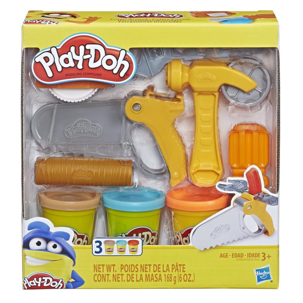 Play-Doh Toolin' Around Toy Tools Set for Kids with 3 Non-Toxic Colors product thumbnail 1