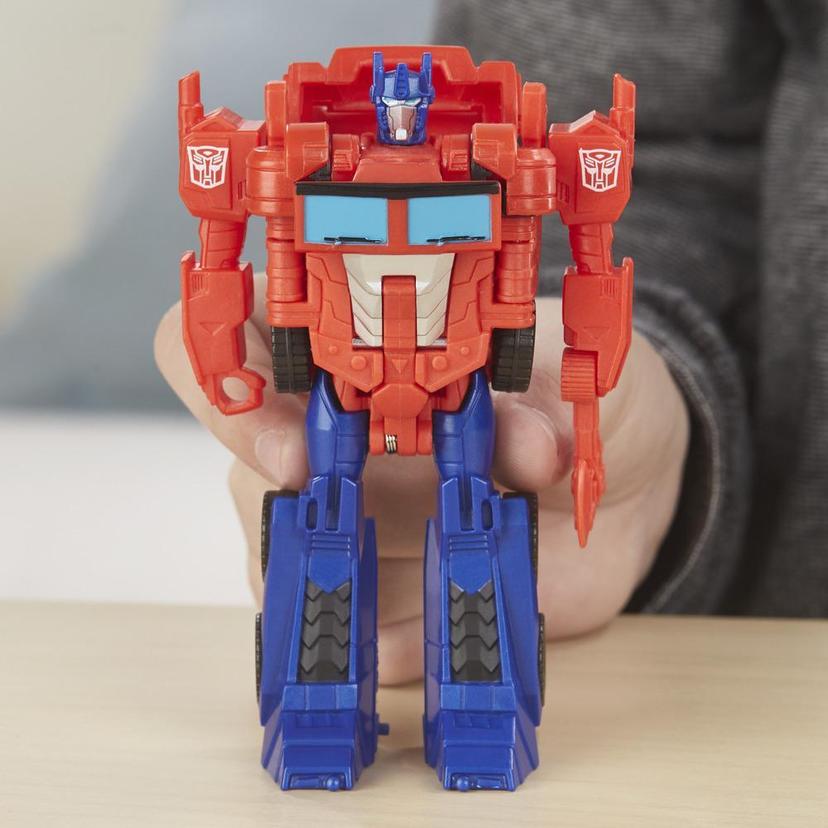 Transformers Cyberverse Action Attackers: 1-Step Changer Optimus Prime Action Figure Toy product image 1