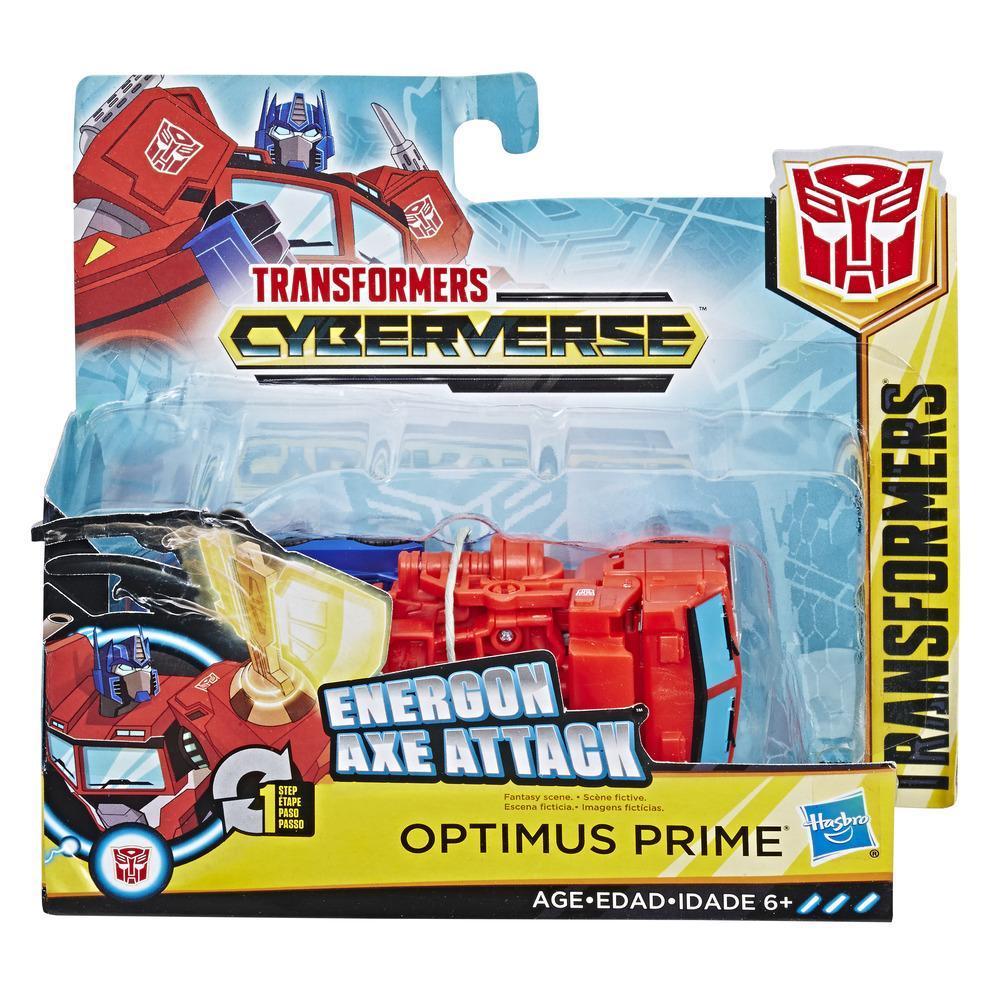 Transformers Cyberverse Action Attackers: 1-Step Changer Optimus Prime Action Figure Toy product thumbnail 1