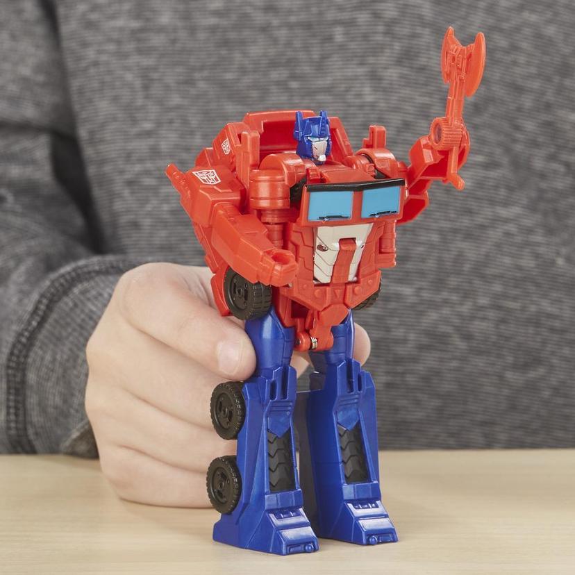 Transformers Cyberverse Action Attackers: 1-Step Changer Optimus Prime Action Figure Toy product image 1