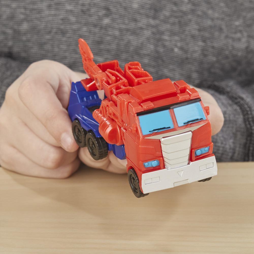 Transformers Cyberverse Action Attackers: 1-Step Changer Optimus Prime Action Figure Toy product thumbnail 1