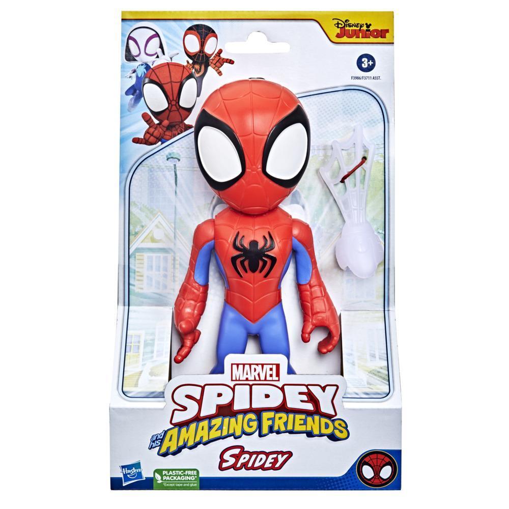 Boneco Marvel Spidey and His Amazing Friends, Figura Grande de 22 cm Homem-Aranha - F3986 - Hasbro product thumbnail 1