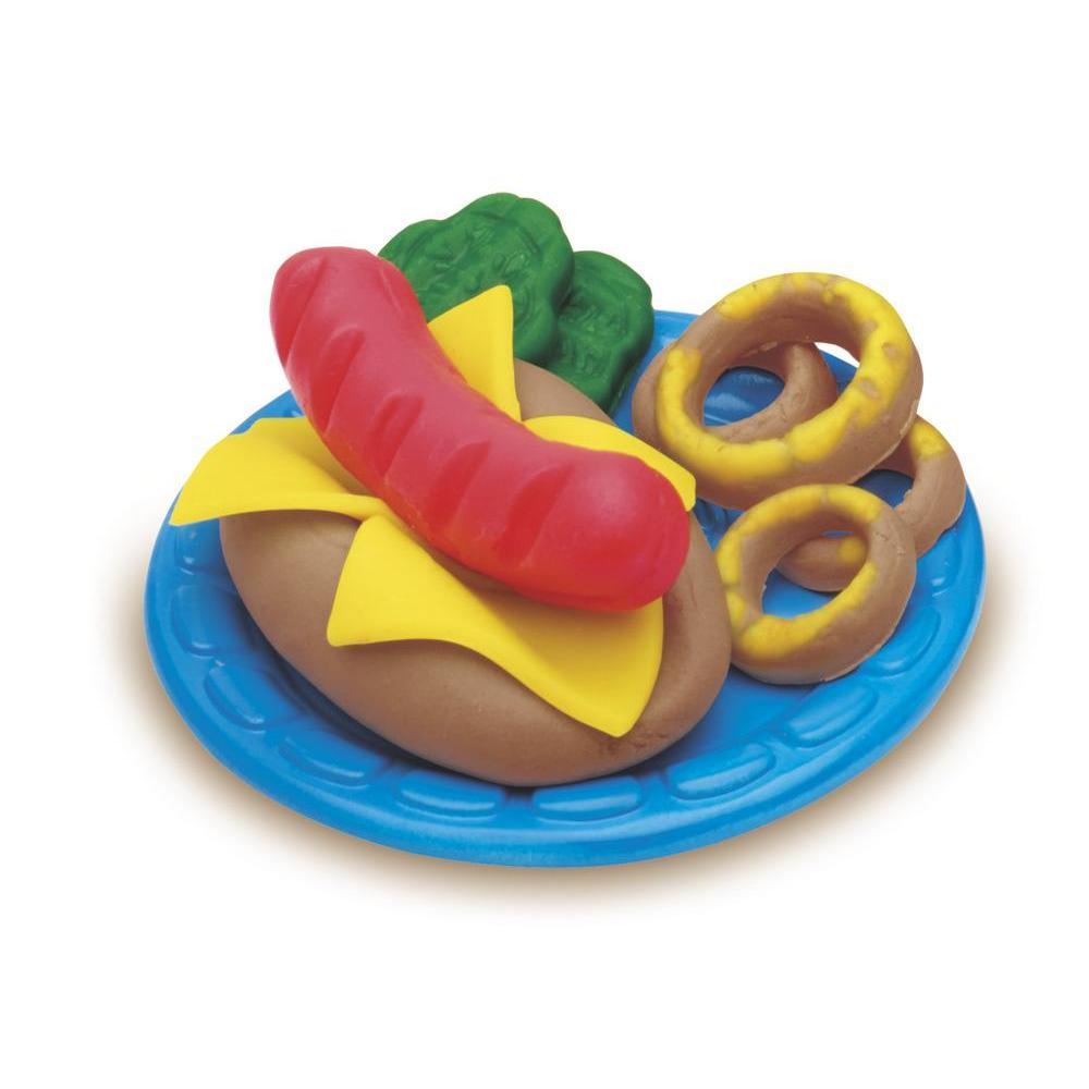 Conjunto Brinquedo Play-Doh - Festa do Hamburguer - com 5 potes de massinhas e acessórios - B5521 - Hasbro product thumbnail 1