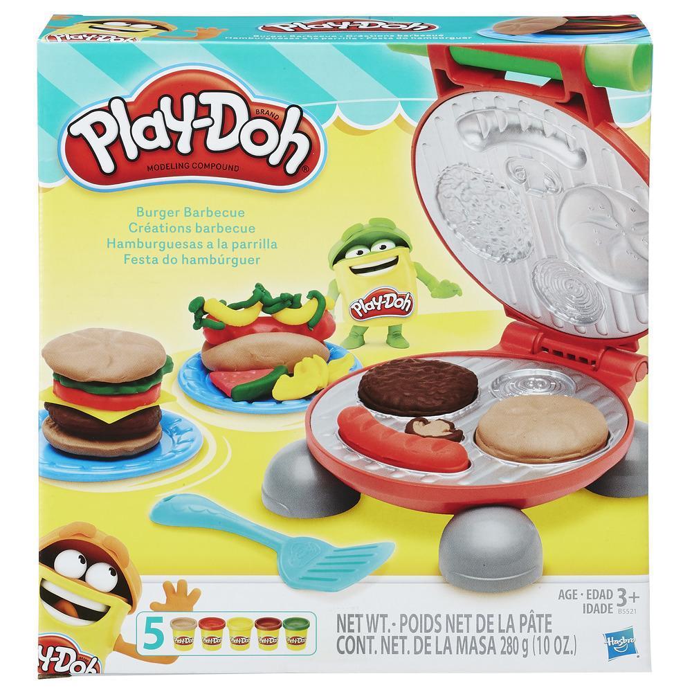 Conjunto Brinquedo Play-Doh - Festa do Hamburguer - com 5 potes de massinhas e acessórios - B5521 - Hasbro product thumbnail 1