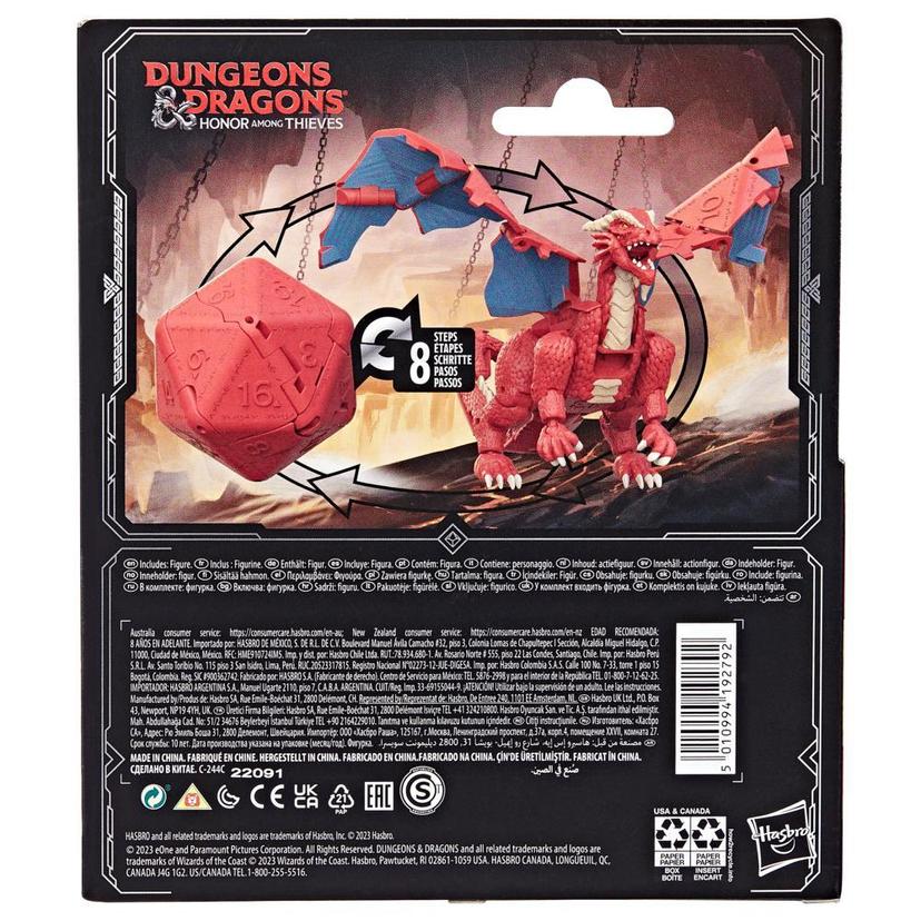 Dado D20 de Dungeons & Dragons Dicelings gigante se torna um Dragão Vermelho - Themberchaud - F5211 - Hasbro product image 1