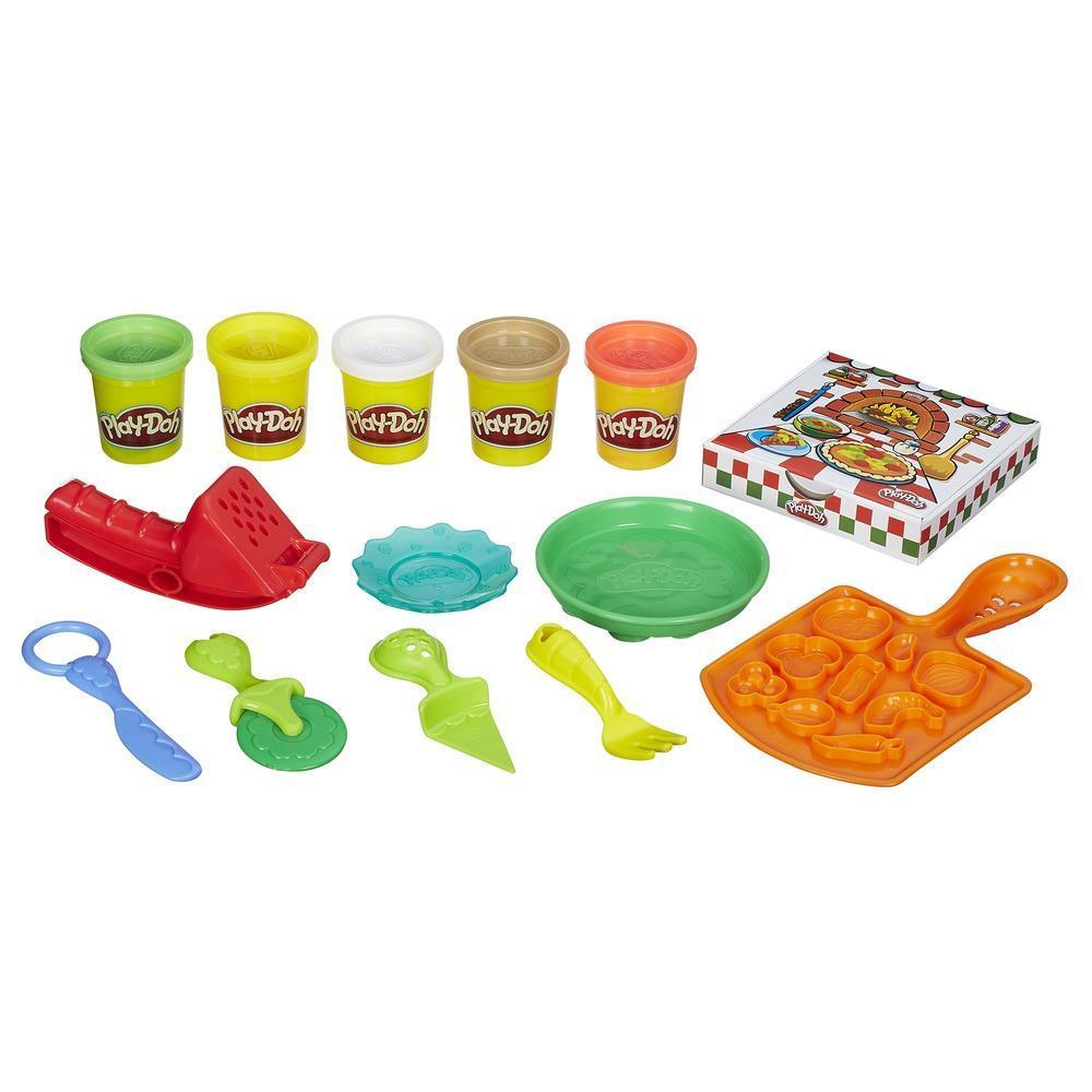 Massa de Modelar Play-Doh Festa da Pizza, com 5 Potes de Massinha e Acessórios - B1856 - Hasbro product thumbnail 1