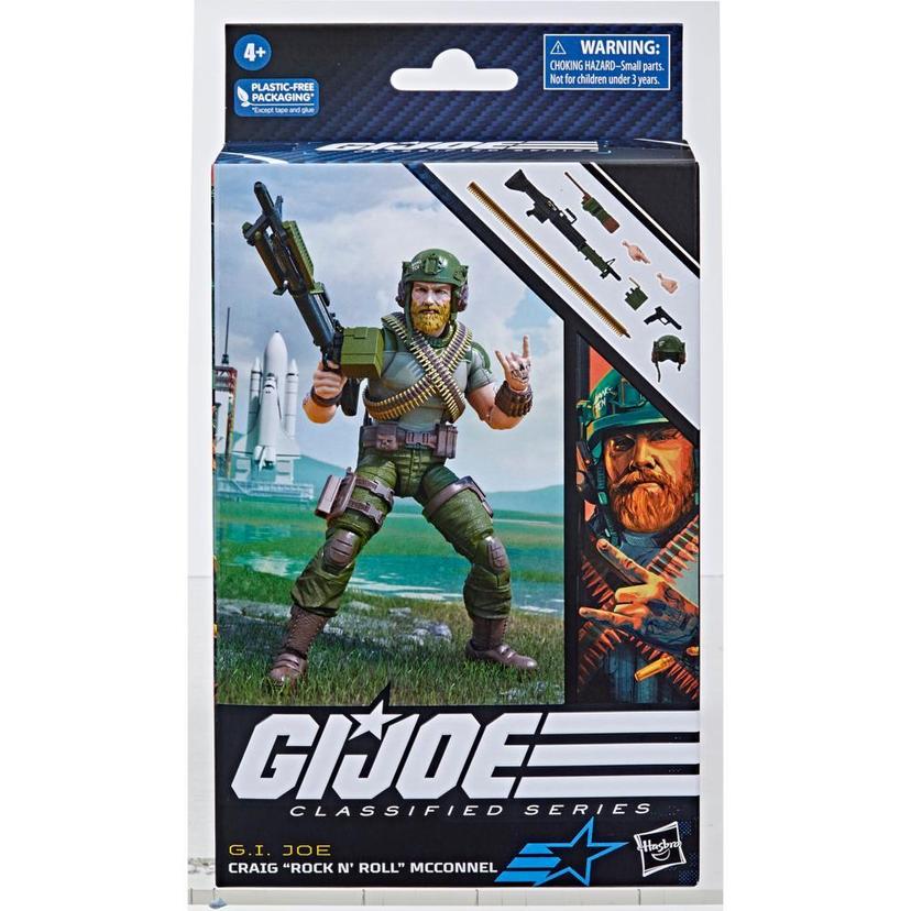 Figura G.I. Joe Classified Series - 15 cm com Acessórios Temáticos - Craig “Rock ‘N Roll” McConnel - F7463 - Hasbro product image 1