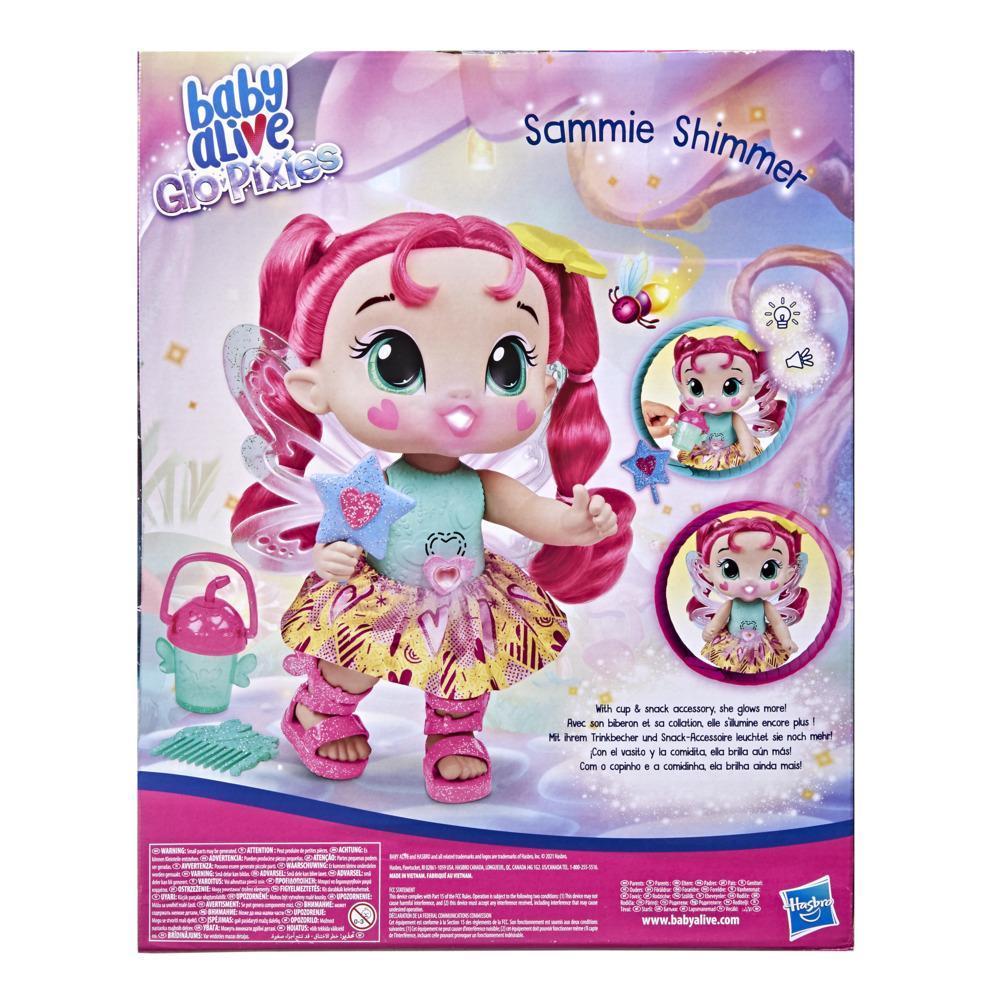 Boneca Baby Alive Glo Pixies Sammie Shimmer, Fadas que Brilham e Emitem 20 Sons - F2595 - Hasbro product thumbnail 1