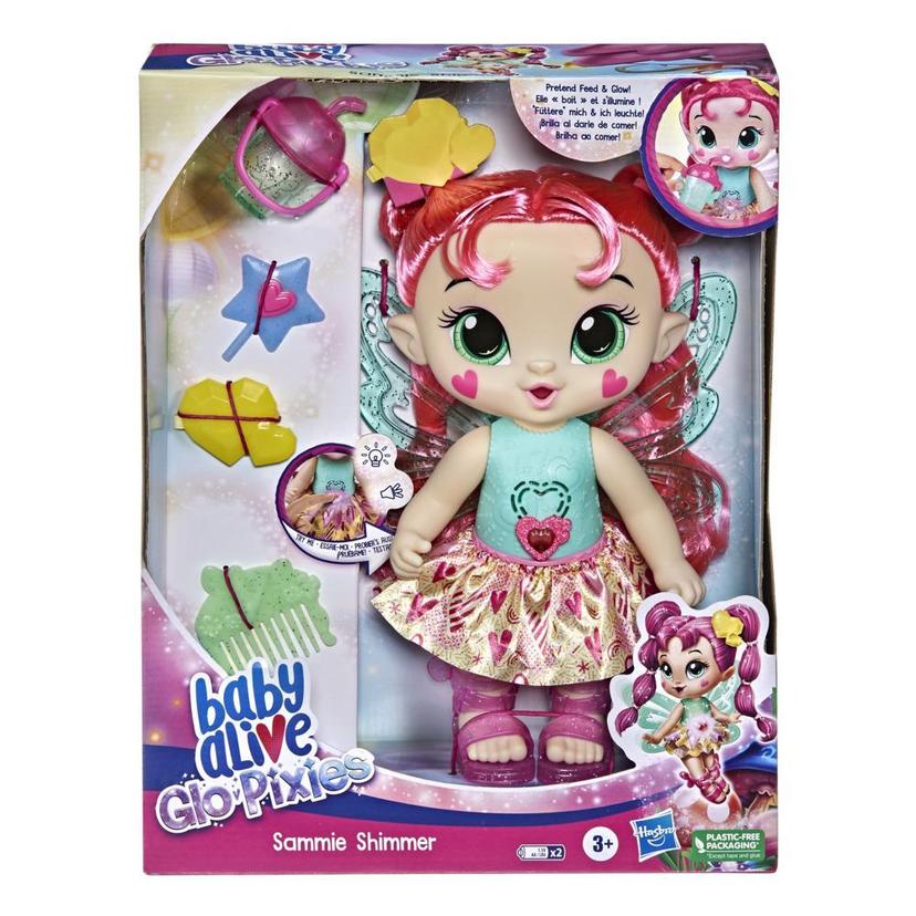 Boneca Baby Alive Glo Pixies Sammie Shimmer, Fadas que Brilham e Emitem 20 Sons - F2595 - Hasbro product image 1