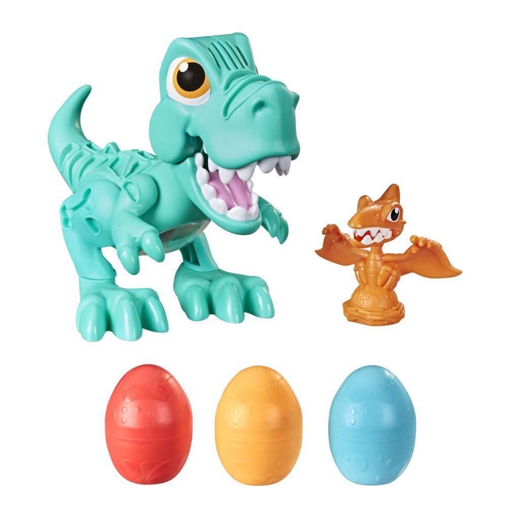 Massa de Modelar Play-Doh Dino Crew Rex, O Comilão, Ovos Recheados com Massinha - F1504 - Hasbro product thumbnail 1